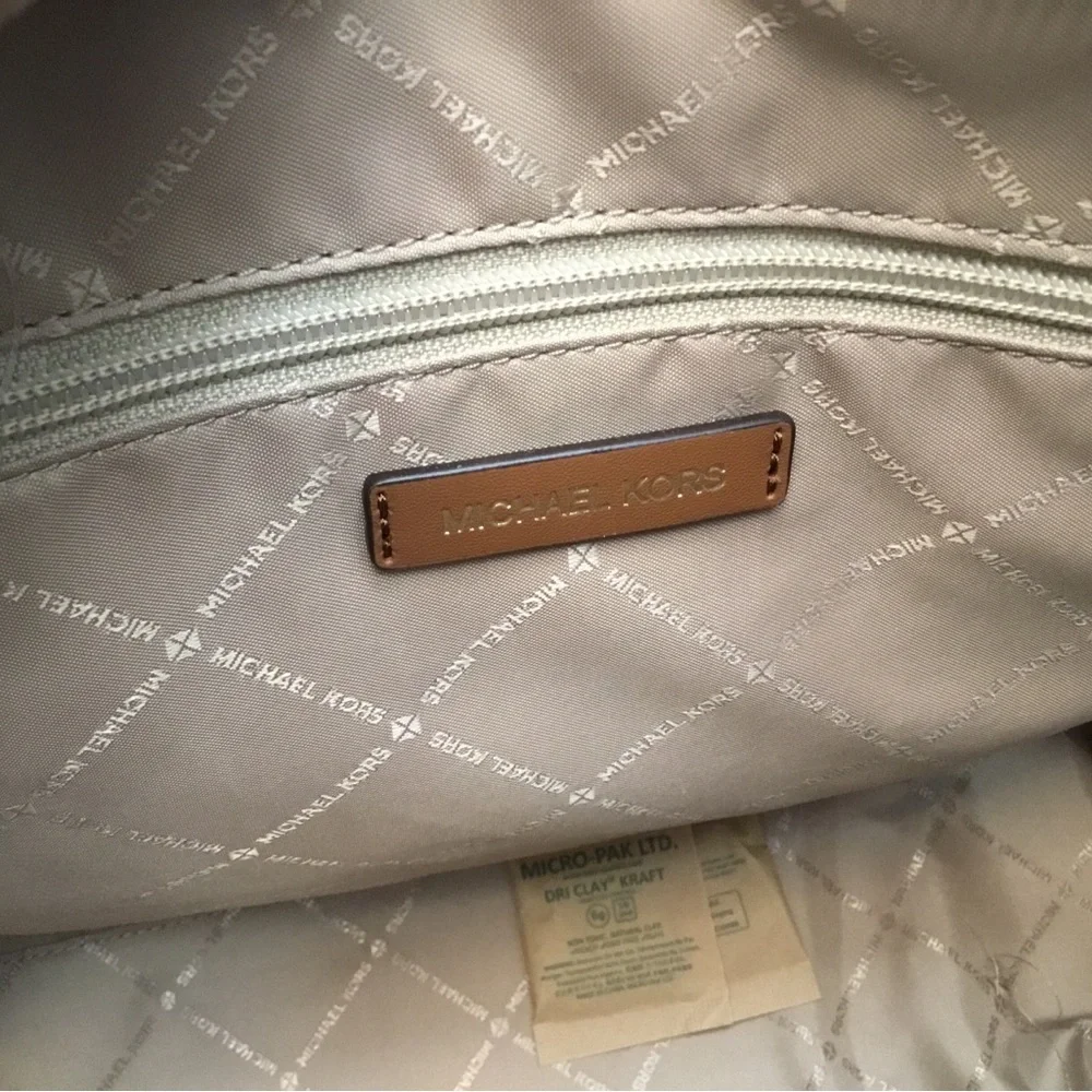 Michael Kors Brown Leather Tote Bag